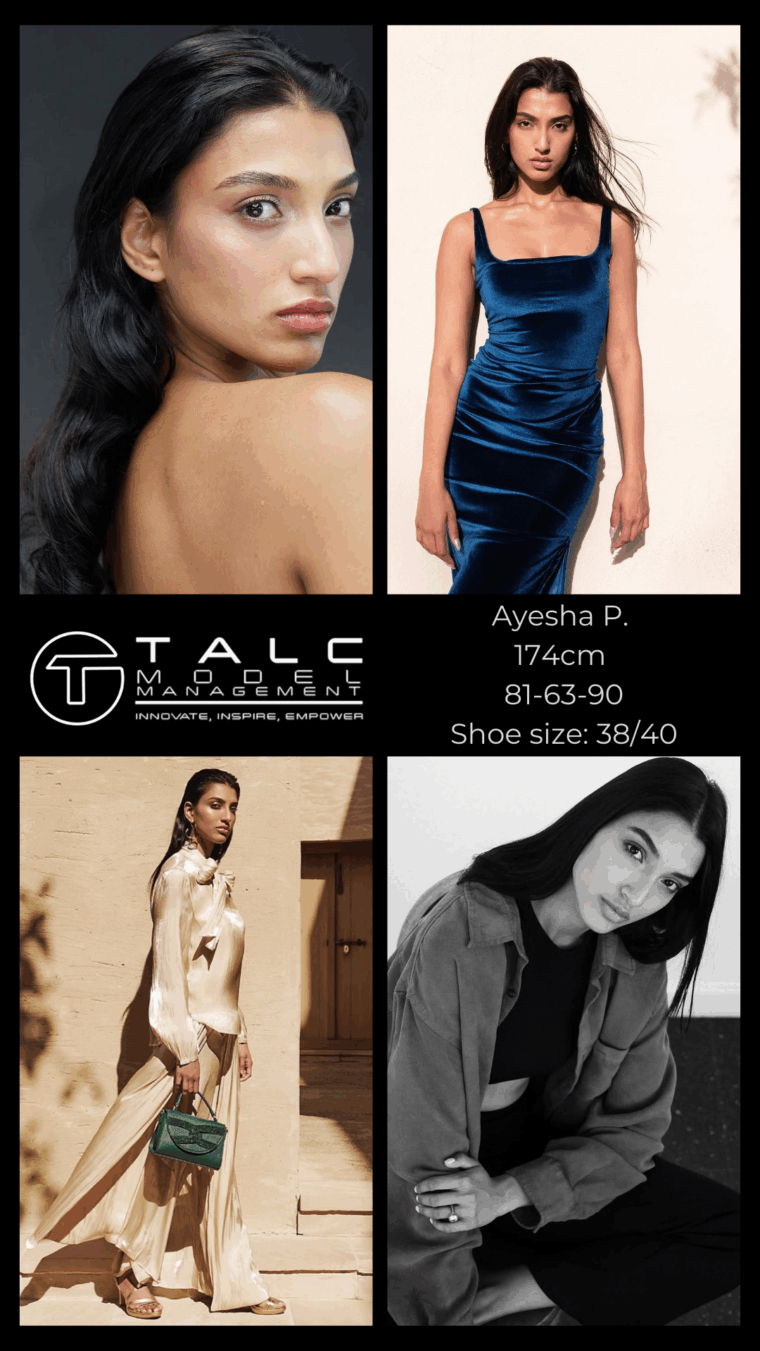 Ayesha P- Comp card – May 2025 – Talc Model Management